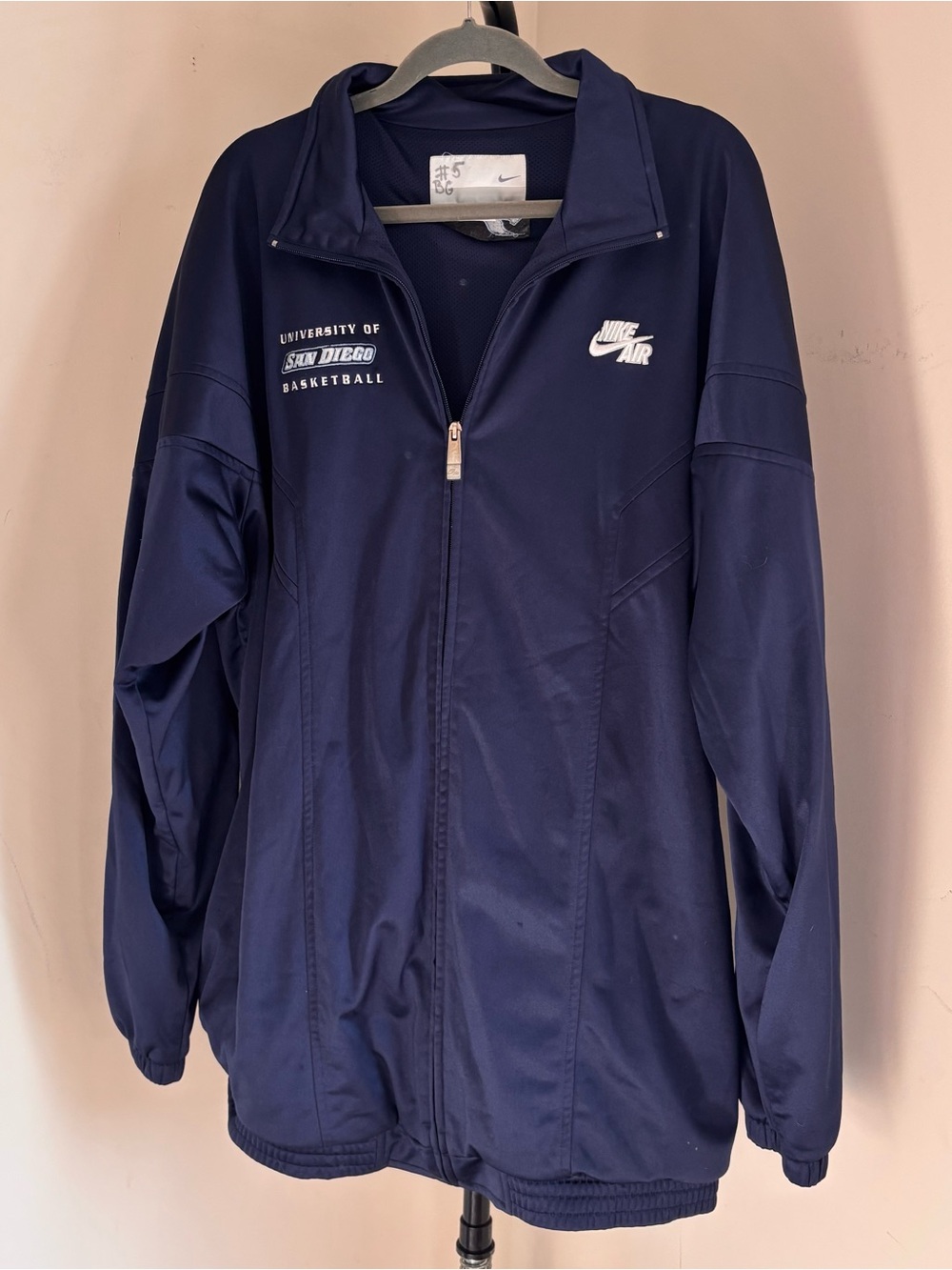 Nike Air University Of San Diego Toreros Basketball Full Zip Jacket Blue Sz XXLT